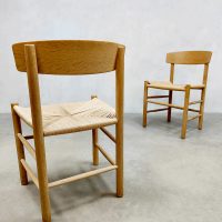 Vintage design oak dinning chairs J39 houten eetkamer stoelen Børge Mogensen
