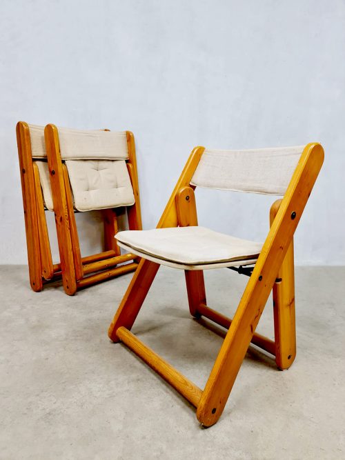 Vintage 'Kon-tiki' folding chairs Gilles Lundgren Ikea 70's