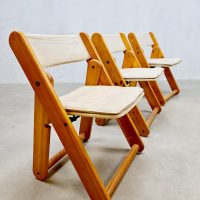 Vintage 'Kon-tiki' folding chairs klapstoelen Gilles Lundgren Ikea
