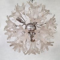 Vintage Paolo Venini chandelier murano glass hanglamp Sputnik lamp