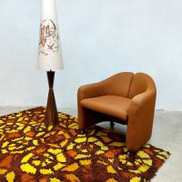 Vintage Swedish design rug carpet tapijt vloerkleed 'Seventies colors'