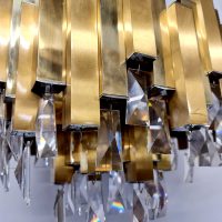 Vintage brass chandelier lamp Lumica 'pure luxury'
