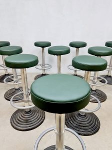 Vintage midcentury barstools stool industrial 70's