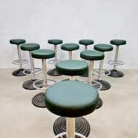 Vintage midcentury barstools stool industrial barkrukken kruk 70's