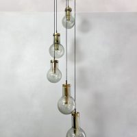 Vintage Dutch design cascade ceiling lamp 'Maxi Globe' hanglamp Raak