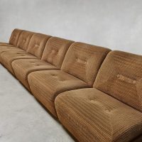 retro rib brown modular sofa modulaire elementen lounge bank 70s vibes