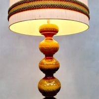 Vintage ceramic bubble floor lamp Kaiser Leuchten / Idell keramieke vloerlamp