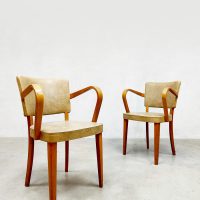 Vintage Dutch design dining chairs eetkamerstoelen 'Thonet style'