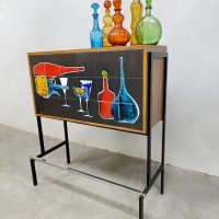 Vintage design liquor bar cabinet Belgium 1960s