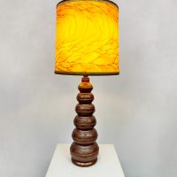 Vintage design ceramic table lamp 'Earth tones'