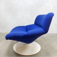 Vintage design swivel chair draaifauteuil F518 & hocker Geoffrey Harcourt Artifort