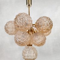 Vintage brass globe chandelier 'Sputnik' hanglamp
