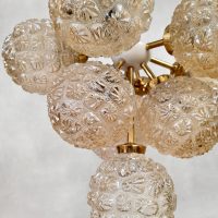 Vintage brass globe chandelier 'Sputnik' hanglamp