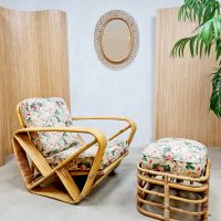 Vintage rattan bamboo lounge set fauteuils 'Bohemian summer'