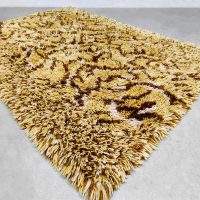 Vintage design carpet rug '70's Tiger' tapijt