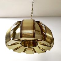 Vintage Danish brass pendant lamp hanglamp Sven Age Holm Sørensen
