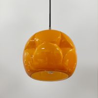 Retro orange Murano glass pendant hanglamp Peill & Putzler