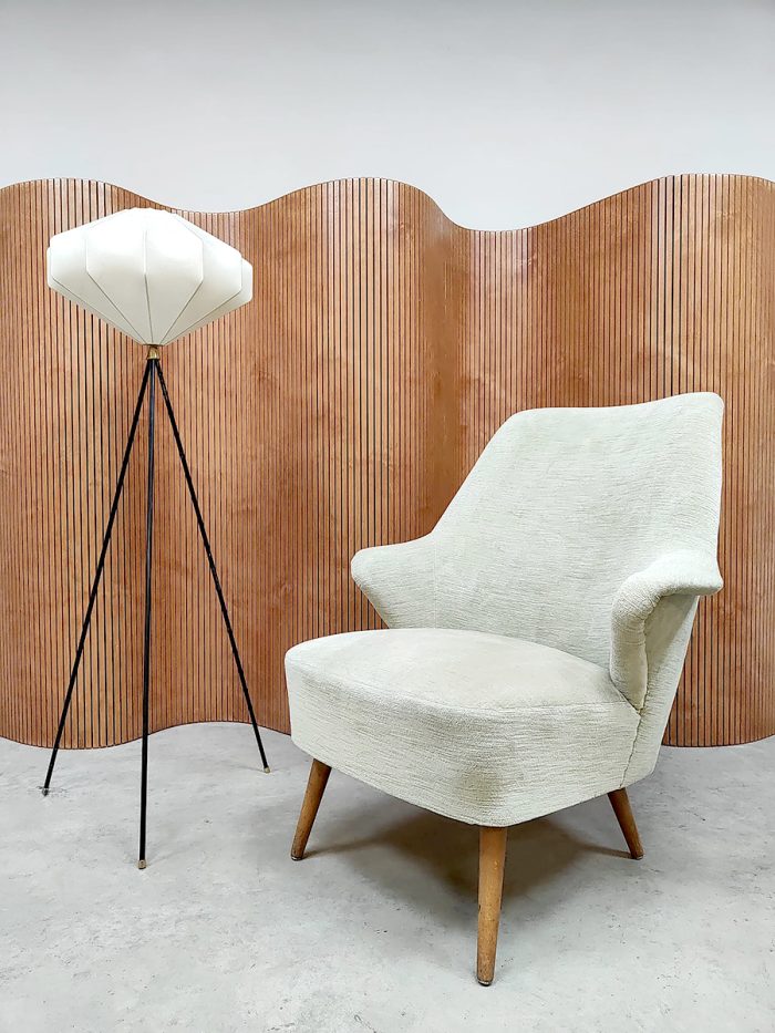 Midcentury Dutch design armchair lounge fauteuil Theo Ruth Artifort beige