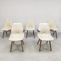 vintage eetkamerstoelen jaren 50 dining chairs van Os dutch design fifties