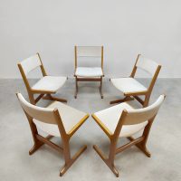 Vintage Danish design dining chairs Deense eetkamerstoelen Farstrup