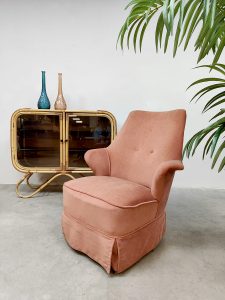 Vintage design armchair lounge fauteuil Theo Ruth Artifort 'Soft pink'