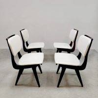 Vintage Dutch dining chairs 'Zwaag' set eettafel stoelen Bako 1960