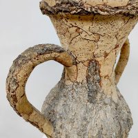 Vintage Italian design cork tree bark vase 'Nature'
