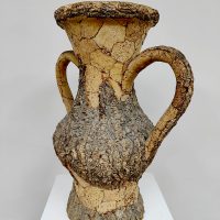 Vintage Italian design cork tree bark vase 'Nature'