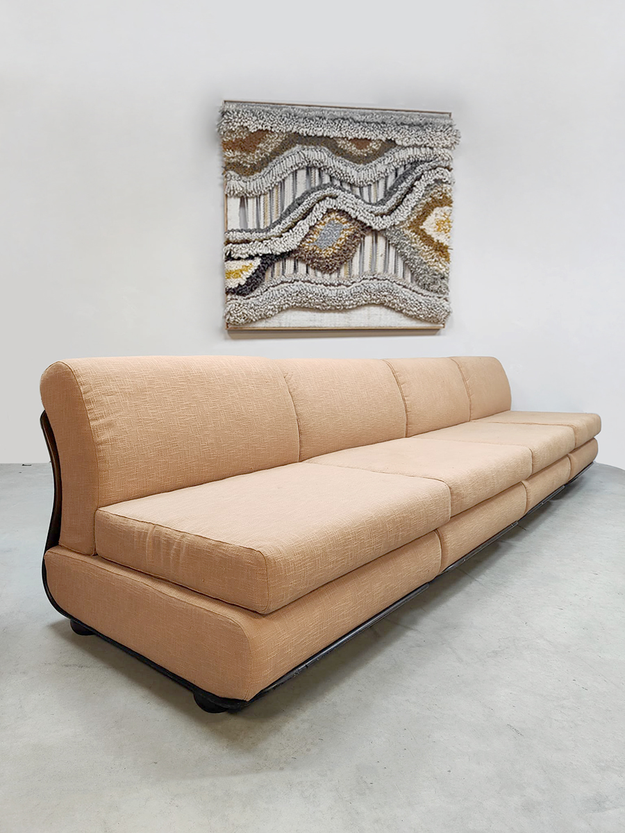 Midcentury modern design Italian design modular sofa modulaire bank vintage