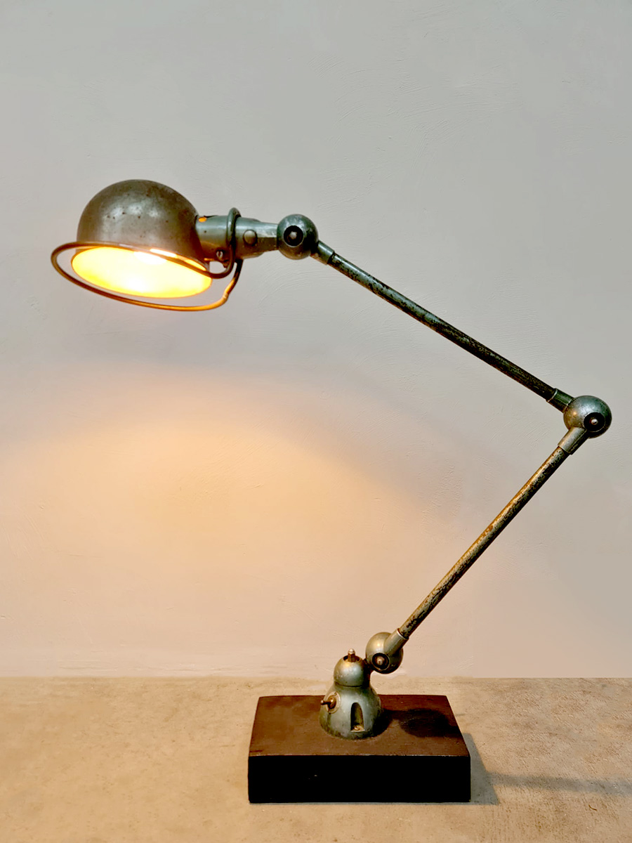 Vintage French industrial table desk lamp Jielde 50s