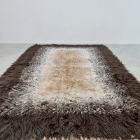 Midcentury carpet rug tapijt vloerkleed hoogpolig retro