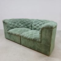 Midcentury modular sofa elementen bank modulaire bank 'Green forest'