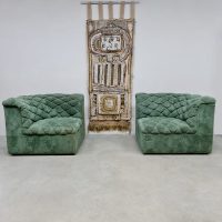 Midcentury modular sofa elementen bank modulaire bank 'Green forest'