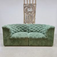 Vintage modular sofa elementen bank modulaire bank 'Green forest'