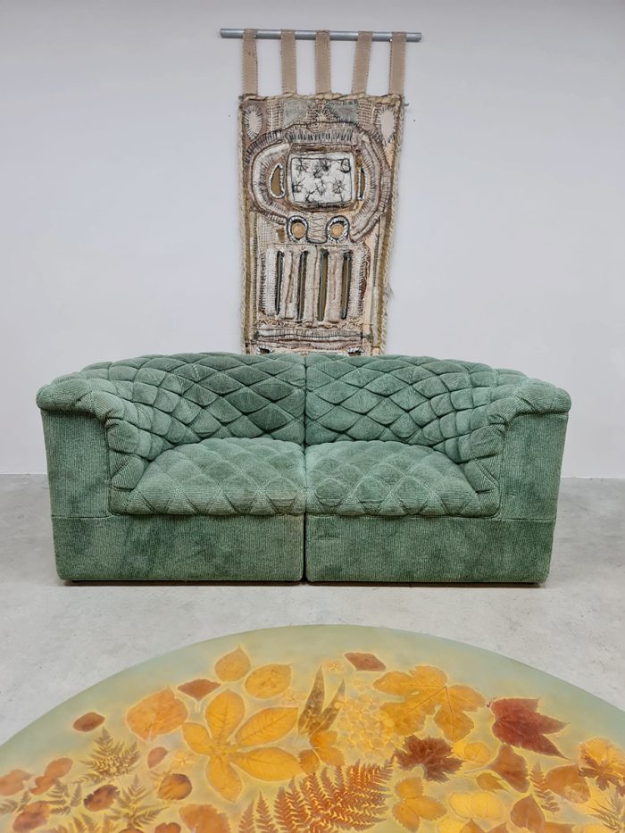 Vintage modular sofa elementen bank modulaire bank 'Love seat'