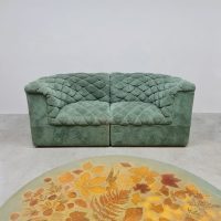 Midcentury modular sofa elementen bank modulaire bank 'Love seat'