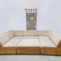 Midcentury design modular sofa vintage lounge bank COR trio