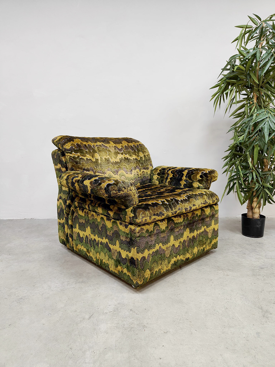 Vintage 70s armchair lounge fauteuil 'Urban Jungle'