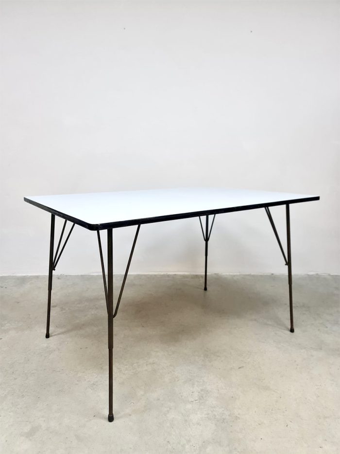 Vintage Dutch design dining / coffee table tafel Rudolf Wolf Elsrijk 'Minimalism'