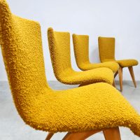Fiffties vintage Dutch design dining chairs stoelen 'C.J. van Os' Culemborg