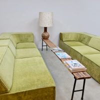 Midcentury modern design 1970s modular sofa elementen bank Cor Team Form AG Nature green
