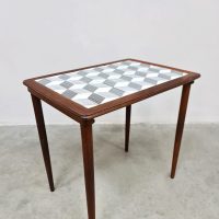Vintage design danish tile side table coffee table 'Escher style'