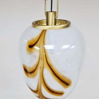 Vintage large design Italian Murano glass pendant lamp hanglamp