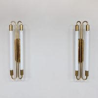 Art Deco brass cinema wall scones tubes wandlampen1930s lobby wall light