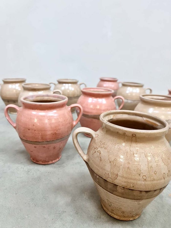 Vintage lot ceramic pottery vases 'Deco'