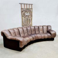 Vintage de Sede modular leather Snake sofa bank DS 600 Elenora Peduzzi