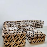 Vintage design modular sofa elementen bank ‘Geometric pattern'