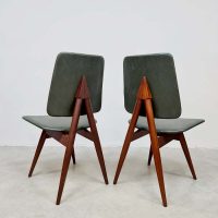 Midcentury design dining chairs vintage Scandinavian style