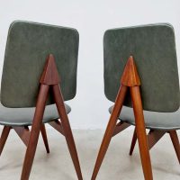 Midcentury design dining chairs vintage Scandinavian style