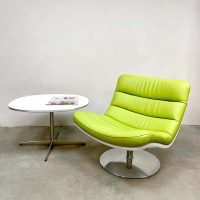 Midcentury Geoffrey Harcourt Dutch design swivel chair draaifauteuil Artifort 'Green spirit'